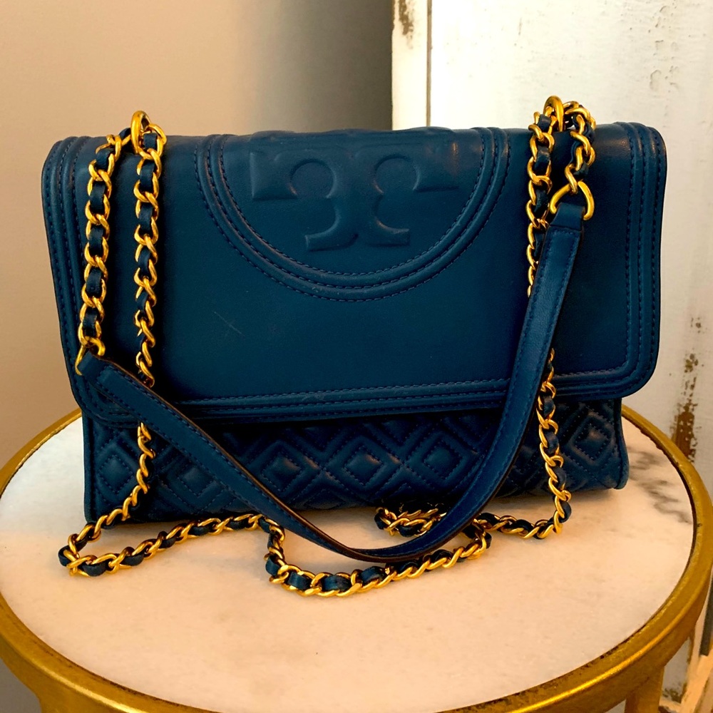 Blue Tory Burch Purse